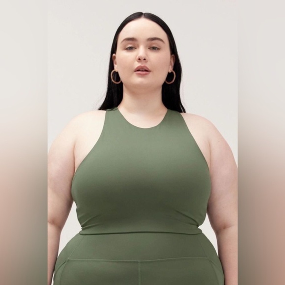 Girlfriend Collective Dylan Bra in Limited Edition “Thyme” Color Size XL
